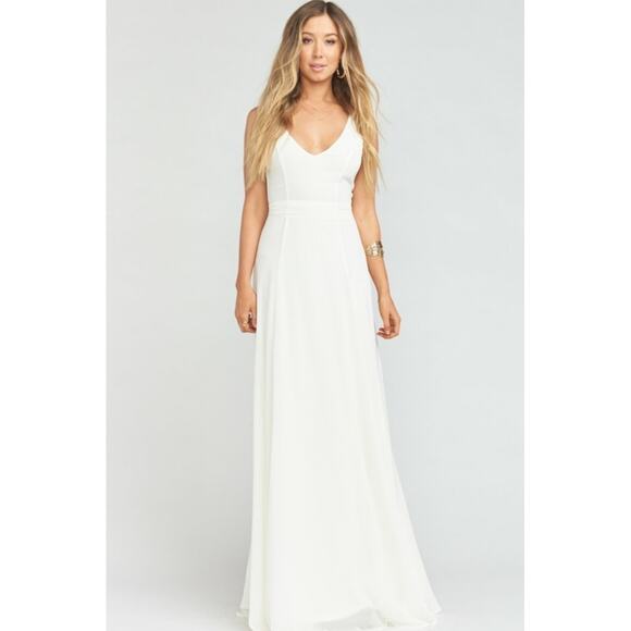 NEW Show Me Your Mumu Jenn Maxi Dress White - Picture 1 of 5